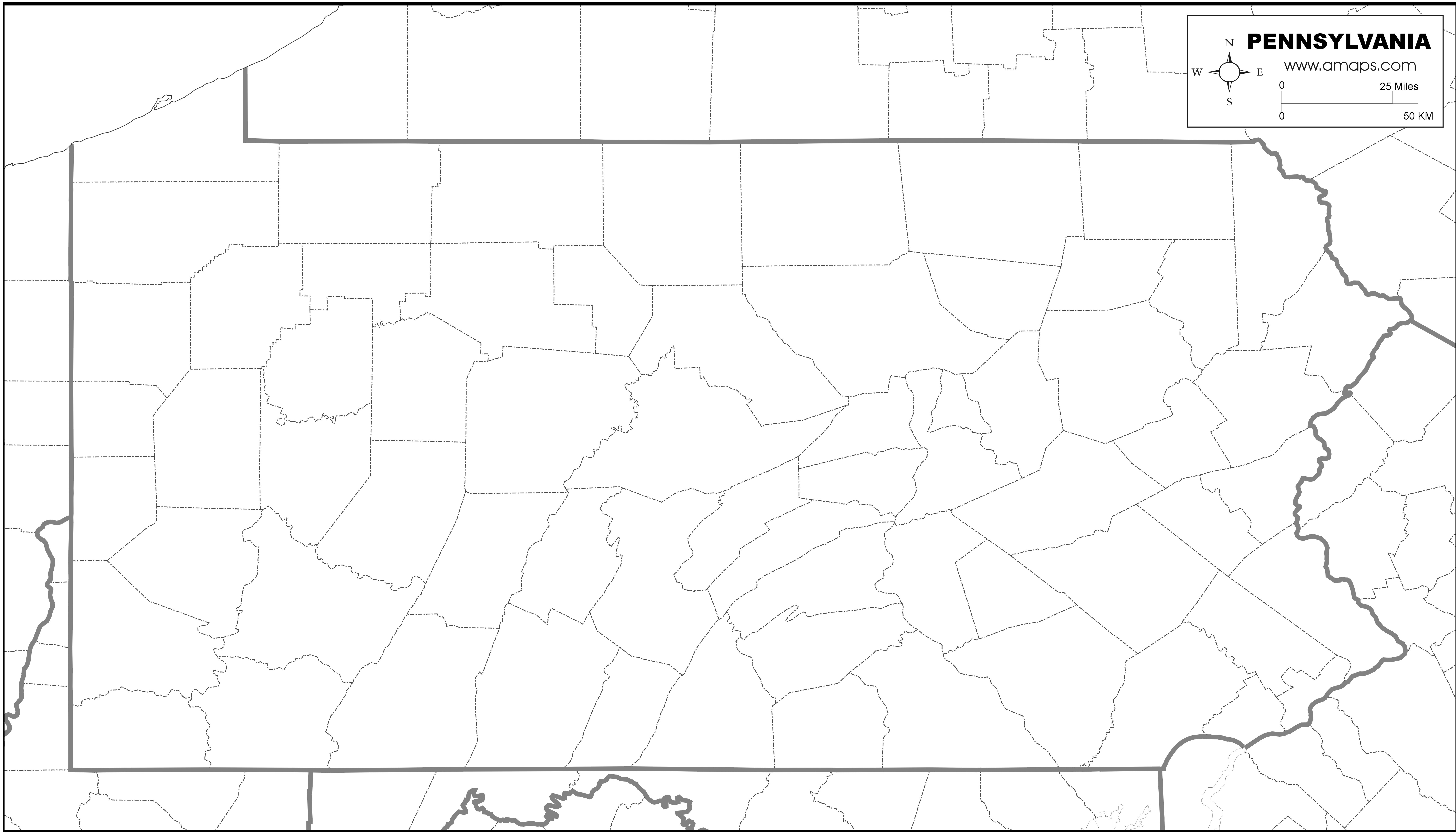 Free Map Of Pennsylvania 7404